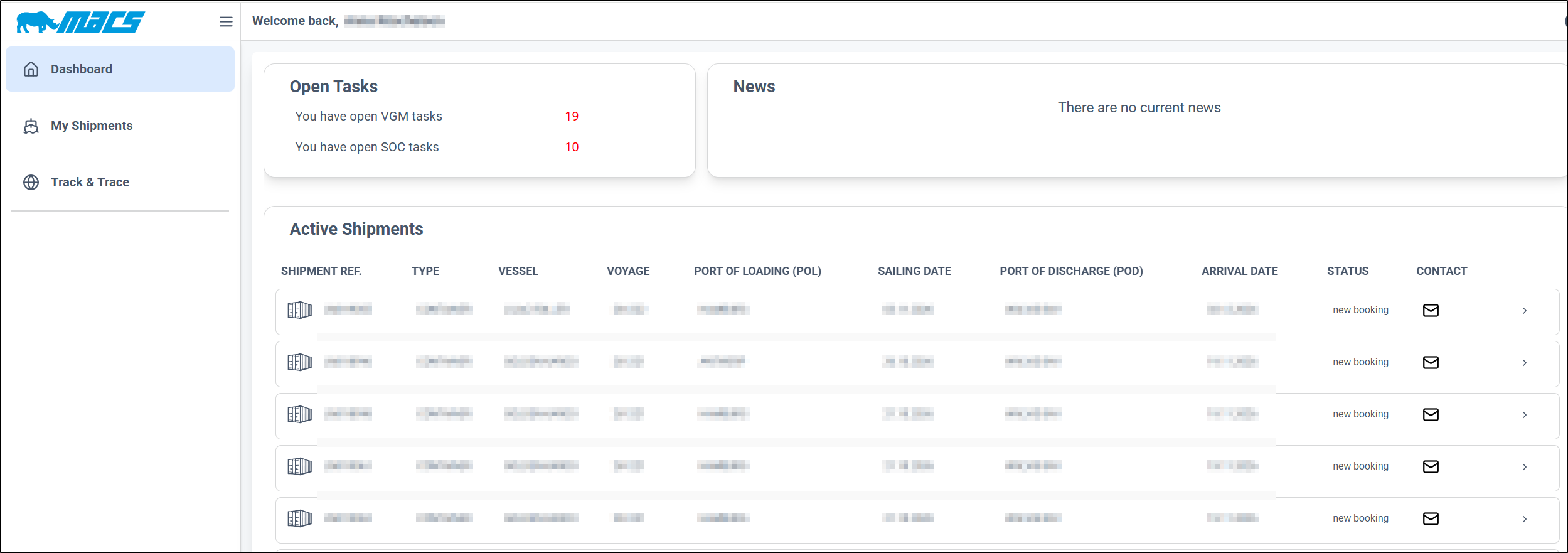 Customer Web Portal screenshot 2